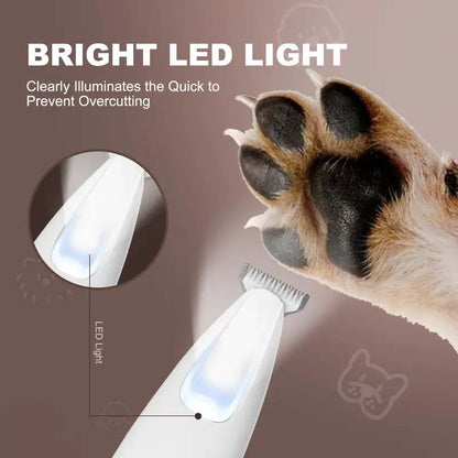 🔥SEAGRIL Silent Electric Pet Claw and Hair Trimmer with LED Light | Safe and Low Noise, Suitable for Dogs and Cats